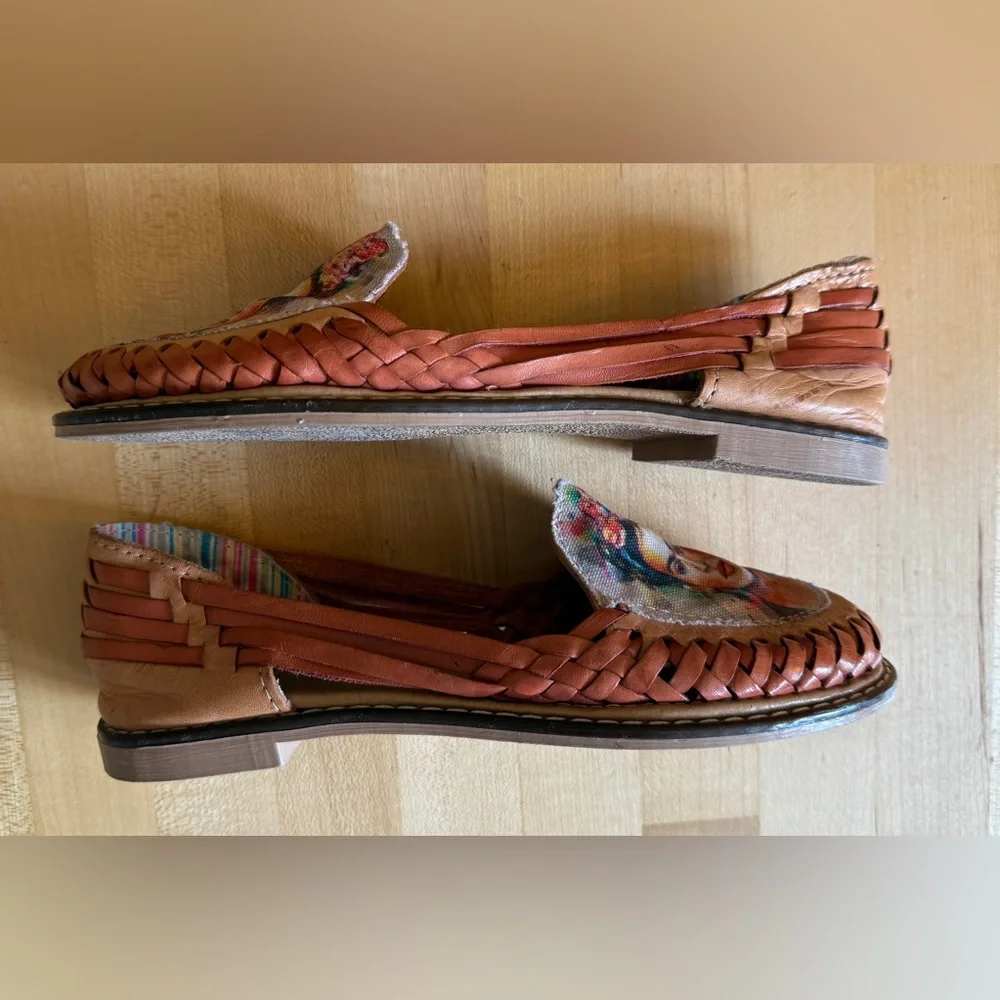 Frida Kahlo 🇲🇽 🎨 Huaraches Leather Espadrilles Shoes Made in Mexico